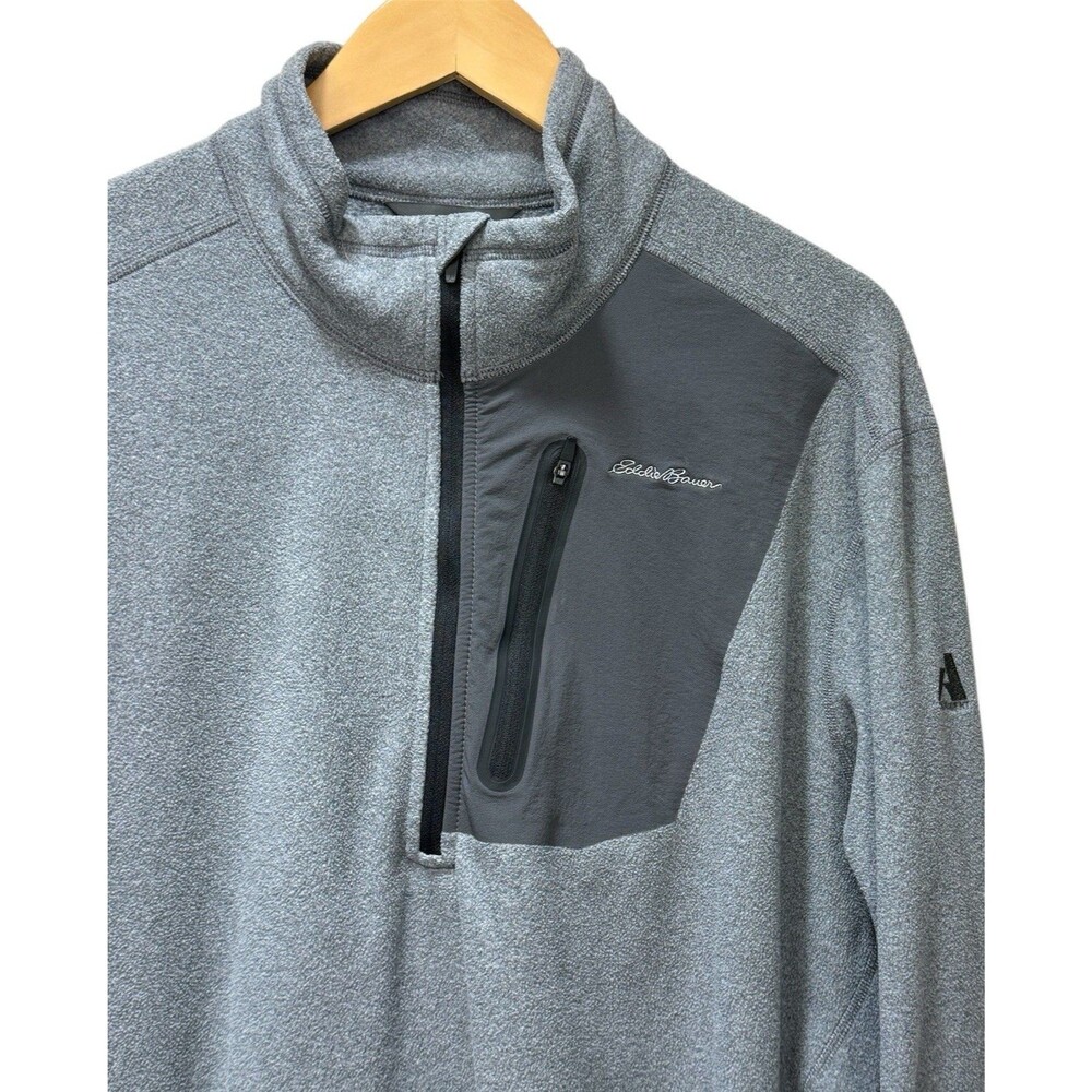 Eddie Bauer FIRST ASCENT Mens XL Performance Micro Fleece 1/2 Zip Hiking